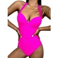 thumbnail image 1 of Birdeem Maillot de Bain Femme Aguichant Uni Taille Haute, 1 of 1