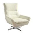 thumbnail image 1 of ACME Eudora Accent Chair in White Leather Gel, 1 of 2