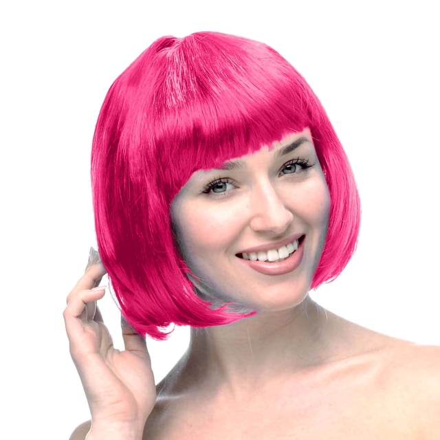 WIFKLSIIPG Perruque pour Femmes Carnaval Perruque en Cheveux Humains 30cm Perruque Courte Convient à la Décoration de Fête 30cm