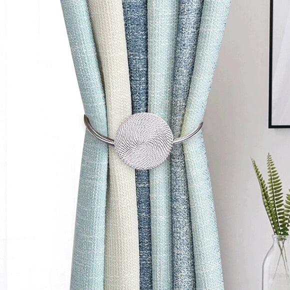 Chmadoxn Home Decor, Magnetic Curtain Tiebacks For Drapes Decorative 1 Pack Window Tie Backs Holders For Home Office,Draperies Holdbacks Convenient Ornaments Buckle,Creative Décor The curtain bands
