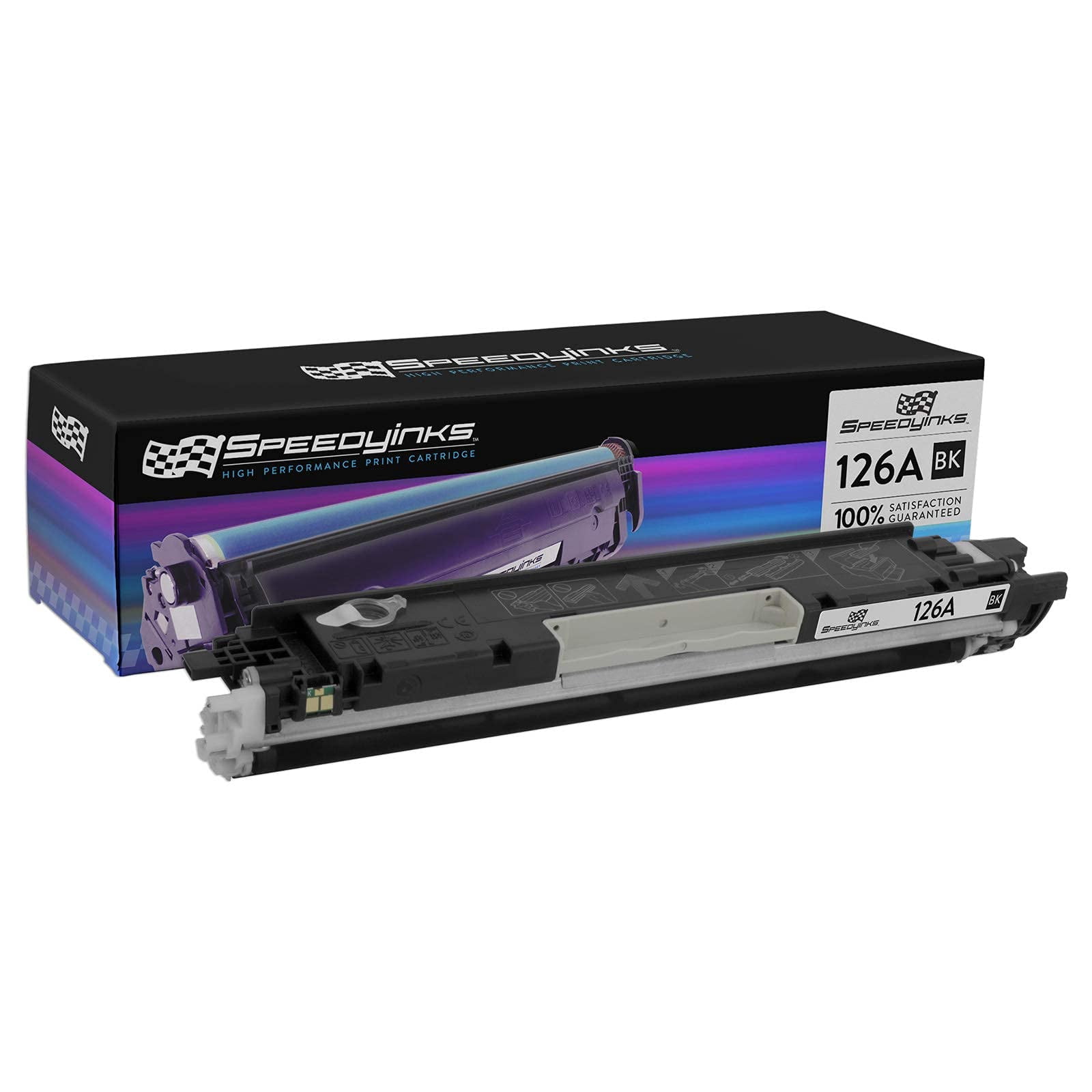 Speedy Inks Remanufactured Toner Cartridge Replacement for HP 126A CE310A (Black Single) Compatible w Laserjet, Color Laserjet, Laserjet Pro: 100 MFP M175a, 100 MFP M175nw, CP1025nw, TopShot Pro M275