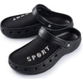thumbnail image 1 of Roxoni Mens Rubber Sport Clogs with Breathable Mesh Upper Black 13, 1 of 4