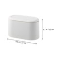 thumbnail image 2 of USHOBE Seau à Déchets pour Usage Quotidien Poubelle de Bureau Blanc PP Réutilisable 1 Pcs, 2 of 8