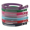 thumbnail image 1 of 115cm Long Faux Leather Dog Leash Bling Rhinestone Puppy Pet Walking Lead Rope, 1 of 9