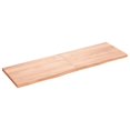 thumbnail image 1 of vidaXL Table Top Light Brown 160x50x(2-4) cm Treated Solid Wood Oak, 1 of 7