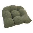 thumbnail image 1 of 19-inch U-Shaped Micro Suede Tufted Dining Chair Cushion, 1 of 1