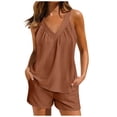 thumbnail image 1 of Japceit Ensembles de Pyjama pour Femmes 2 Pcs Femmes Maison Mode Décontractée de Pâques Hauts et Pantalons Imprimés Ensemble de Pyjama à Manches Courtes avec Poches, 1 of 9