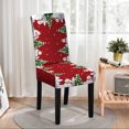 thumbnail image 4 of HOZADOIE Decorative Chairs Covers Christmas Dining Room Chair Covers Stretch Chair Slipcovers Protector Washable Kitchen Chair Cover for Dining Room Christmas Decor Holiday Party Chair Cover Red, 4 of 6