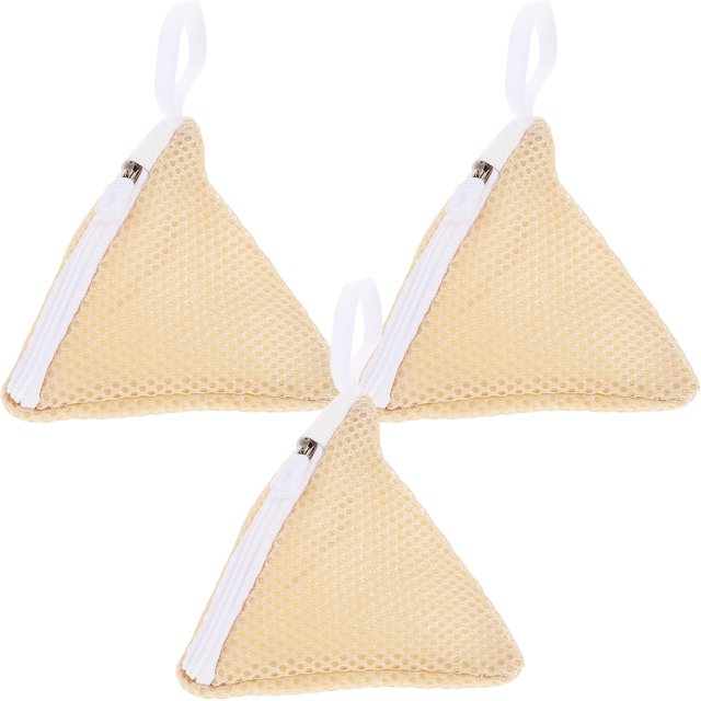 WORGEOUS 3pcs Mini Mesh Laundry Bags for Washing Machine Small Socks Underwear Wash Pouch