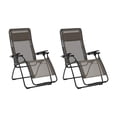thumbnail image 1 of Lafuma Futura Batyline Series Relaxation Lawn Chair Recliner, Graphite (2 Pack), 1 of 4