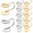 thumbnail image 2 of 12 Pcs Boucles d'Oreilles à Pression Vierges Clip de Compression Boucles d'Oreilles DIY pour Filles, 2 of 8