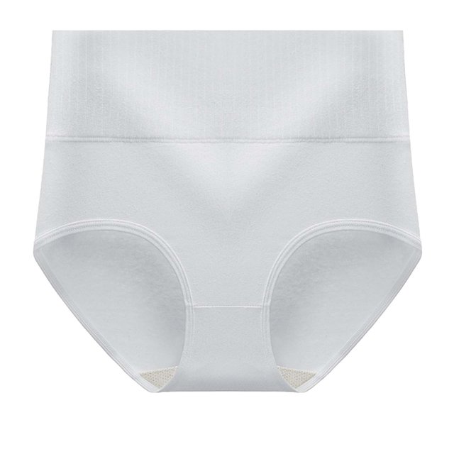 Plebaso Womens High Waisted Cotton Underwear Stretch Comfortable Briefs Soft Full Coverage Ladies Panties