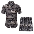 thumbnail image 2 of Men‘s Summer 2-Piece Beach Printed Short Sleeve Shirts & Shorts Pants Sets Note Please Buy One Or Two Sizes Larger, 2 of 3
