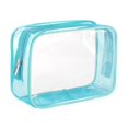 thumbnail image 1 of Sac de Maquillage Transparent Réutilisable pour Femmes et Hommes Sac de Rangement en PVC Bleu, 1 of 8