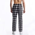 thumbnail image 4 of asjyhkr Mens Pajama Pants Drawstring Elastic Waist Lightweight Lounge Trousers with Pockets, 4 of 6
