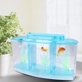 thumbnail image 4 of LAFGUR Small Aquarium, Desktop Fish Tank, For Betta With LED Light Small Fishes With Water Change Valve, 4 of 8