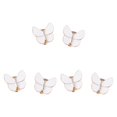 thumbnail image 4 of GUOOL 6 Pieces Butterfly Button Covers Shirt Cufflinks for Banquet Wedding Blouses White, 4 of 9