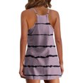 thumbnail image 4 of XZNGL Womens Fashion V-Neck Sleeveless Solid Pockets Pullover Dress Shorts Suits, 4 of 5