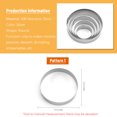 thumbnail image 2 of Yeacher 5PCS Cookie Baking Molds Circle Metal Mold Set Stainless Steel Round Shape Biscuit Cutters Kitchen Gadgets Baking Tool, 2 of 8