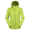 thumbnail image 1 of LSLJS Imperméable pour Femmes Extérieur Grande Taille à Capuche Coupe-Vent Veste Manteau ( Vert, P), 1 of 2