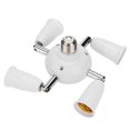 thumbnail image 1 of Adjustable 180 Degree Turn Light Holder  E27 Splitter 7 Heads Lamp Base LED Light Bulb Holder Adapter Converter Socket, 1 of 4