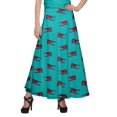 thumbnail image 1 of Moomaya Jupe Longue Imprimée pour Femmes Jupe Portefeuille Longue Filles Tenue Décontractée Vêtements, 1 of 6