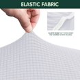 thumbnail image 4 of CHOK 2024 1-Piece Checks Stretch Sofa Cover Slipcover Couch Cover  Chair  Light Gray, 4 of 6