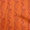 thumbnail image 1 of oneOone Coton Soie Tissu Orange Feuilles Matériel de Couture Tissu Imprimé au Mètre 42 Pouces de Large, 1 of 4
