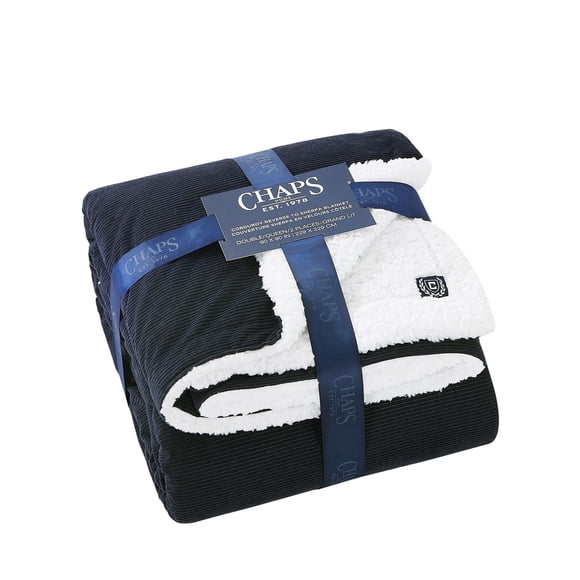 Corduroy Blanket with Sherpa Lining
