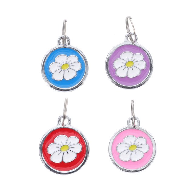 5pcs Engraved Pet Dog ID Tag Personalized Cat Puppy ID Tag Pet Dog Collar
