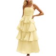 thumbnail image 2 of Ovzne Robes pour Femmes Robe de Plage Robe d'Été Moulante Aguichant Mode Sans Bretelles Dos Nu Robe de Printemps en Liquidation, 2 of 7