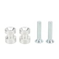 thumbnail image 2 of Motorcycle Paddock Stand Bobbins, 6082T6 Aluminium Swing Arm Paddock Stand Spools Adaptors Anti Fading  For Motorbike Silver, 2 of 8