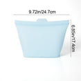 thumbnail image 3 of Silicone Sacs de Rangement Alimentaires en Bleu Pâle Sacs de Rangement Alimentaires en Silicone Réutilisables Sacs d'Étanchéité de Cuisine pour Fruits et Légumes (1 Pcs) Rkxzt, 3 of 9
