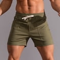 thumbnail image 4 of EOYWHK Summer Shorts for Men 100% Cotton Ultra Soft Lounge Shorts Elastic Waist Drawstring with Pockets, 4 of 6