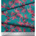 thumbnail image 2 of Soimoi Poly Georgette Fabric Wildflower Floral Printed Fabric 1 Yard 42 Inch Wide, 2 of 3