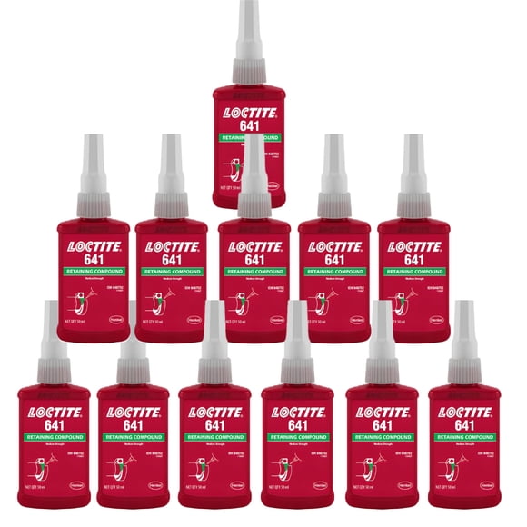 Loctite 641 Adhésif pour Filetage de Fil 50 ml Lot de 10 Pcs