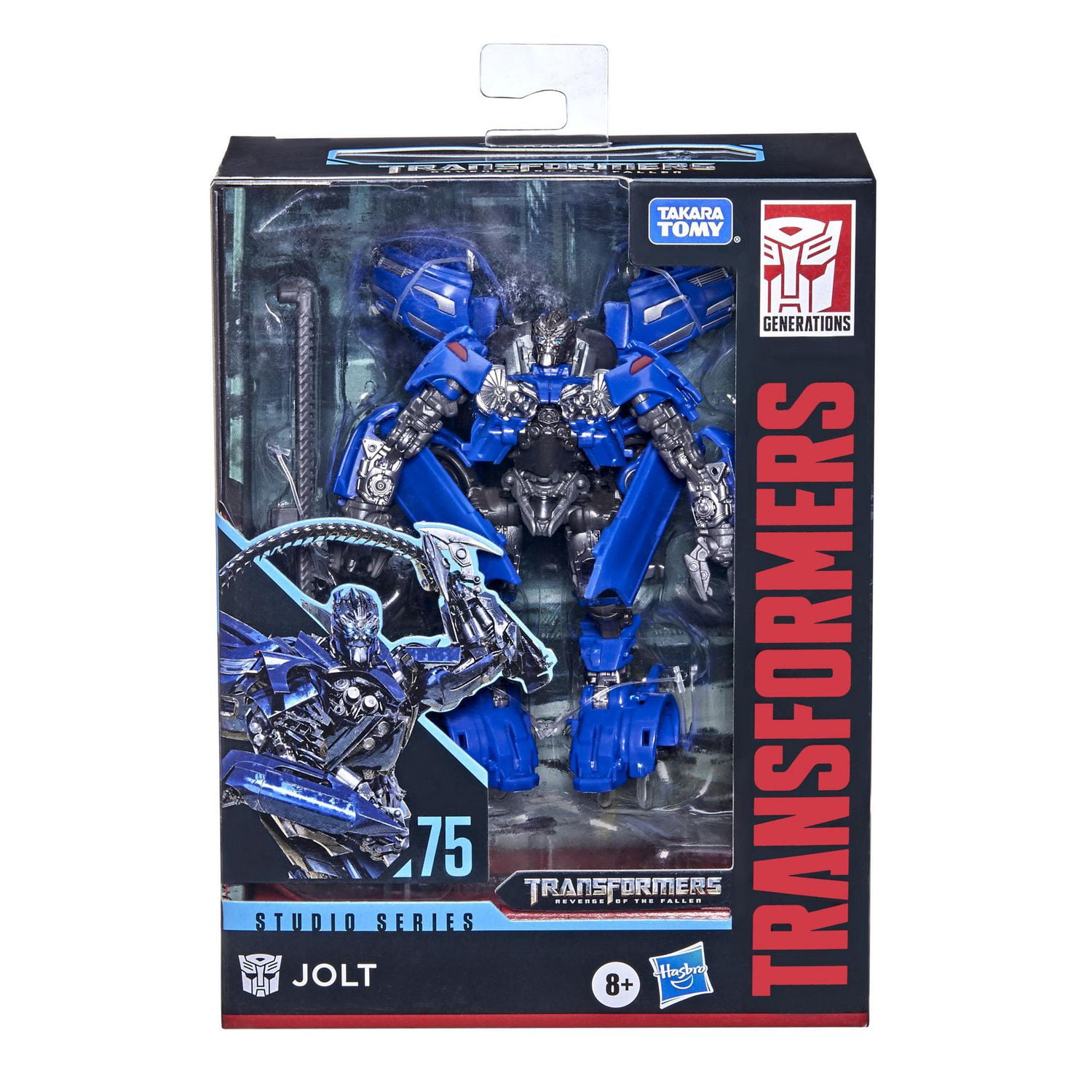 Transformers Toys Studio Series 75 Deluxe Class Transformers: Revenge of the Fallen Jolt Action Figure - Ages 8 and Up, 4.5-inch