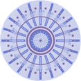 thumbnail image 1 of Ahgly Company Machine Washable Indoor Round Transitional Lavender Blue Area Rugs, 3' Round, 1 of 7