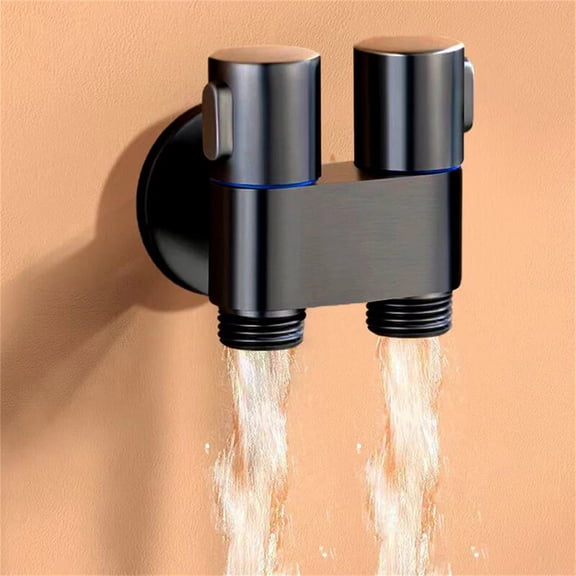 Huayishang Fournitures de Nettoyage de Cuisine 1 en 2 Contrôle G1/2 Double Contrôle Robinet de Machine à Laver pour Bidet et Nettoyage de Salle de Bain