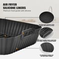 thumbnail image 2 of 2Pcs Air Fryer Liners for Ninja Crispi FN101GY,Reusable,Non Stick Silicone Portable Glass Air Fryer Cooking System Accessories,Large for 4 QT & Small for 6 Cups Container, 2 of 7