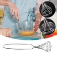 thumbnail image 2 of WHEANG Stainless Manual Egg Beater Baking Stick Kitchen Tool Spring Head Egg Beater, 2 of 9