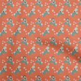thumbnail image 1 of oneOone Rayon Orange Fabric Asian Japanese Fabric For Sewing Printed Craft Fabric By The Yard 56 Inch Wide, 1 of 4