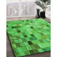 thumbnail image 3 of Ahgly Tapis Rectangulaire Lavable en Machine Intérieur Transitionnel Vert Néon, 2 Pieds x 4 Pieds, 3 of 7