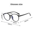 thumbnail image 1 of Lunettes d'Ordinateur Classiques Unisexes Bord Rond Bleu Bloquant la Lumière, 1 of 1