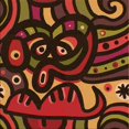 thumbnail image 1 of Ahgly Company Tapis d'Intérieur Lavable à la Machine, Carré, Transitionnel, Bordeaux Rouge, Tapis de Zone, 8 Pieds Carré, 1 of 7
