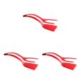 thumbnail image 4 of VONKY Pinces à Œufs Frits Polyvalent Large Application Faite avec Nylon Rouge Facile 3Set, 4 of 6