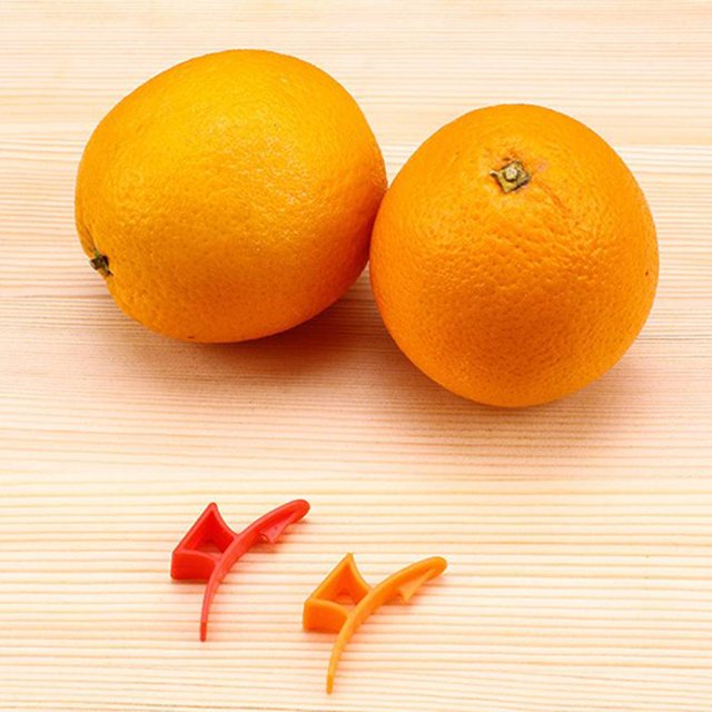 yingyy 10Pcs Multifunction Orange Peelers Zesters Lemon Slicers Fruit plastic fruit cutter Strippers Plastic Cutter Color Random