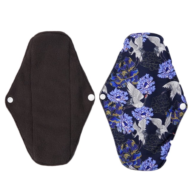 EGNMCR Cloth Menstrual Pad Mama Cloth Sanitary Charcoal Bag Reusable ama Bamboo