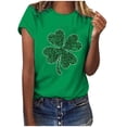 thumbnail image 1 of TopLLC St. Patrick's Day Patricks Day Chemises pour Femmes Hauts de Sarrau St Patricks Day Mode pour Dames St. Imprimé Manches Courtes Col Rond Chemise Femme Décontractée Ample, 1 of 4