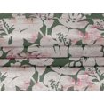 thumbnail image 5 of oneOone Velvet Dusty Green Fabric Floral & Leaves Sewing Craft Projects Fabric Prints By Yard 58 Inch Wide, 5 of 5
